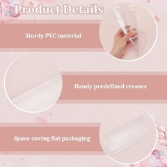 30PCS 7x4x0.7 Transparent PVC Box Candy Treat Box Party Favor Boxes Rectangle…