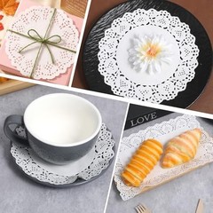 5 Sizes Paper Doilies, 150 Pcs Lace Doilies Paper Round Disposable Placemats