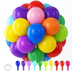 150 pcs Rainbow Latex Balloons Assorted color ballons, 5 inches Multi-color