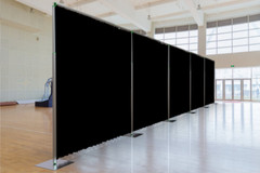 QUICK BACKDROP KIT 10 FT TALL x 10 FT – 50 FT WIDE PIPE WITH DRAPE(BLACK DRAPES)