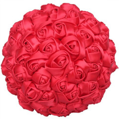Cheap Marfim Ivory Silk Bridal Bouquet Flower Girl/Bridesmaid/Bride Satin Holdin