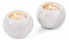 Marble Tealight Candle Holder 3.5 Inch White Gifts, Stone Holders 3.5 inches