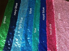 rose gold blue glitter sequin chair bands spandex sashes tie bow ribbon wedding