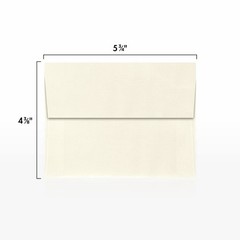 LUXPaper A2 Invitation Envelopes | Peel & Press | 4 One Size, Natural Linen