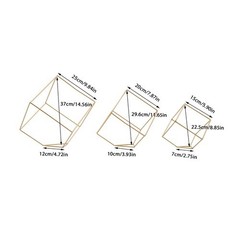 12x Metal Geometric Flower Stand Elegant Gold Wedding Centerpieces Party Decor