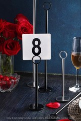 New Star Foodservice Ring Clip Table Number Card Holders with Number Cards 1 …
