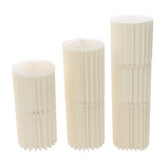 7Pcs Foldable Paper Column Display Stands Round Cylinder Wedding Flower Stands