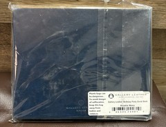 Gallery Leather Guest Book Acadia Navy Bonded Leather 7”x9” Lined New