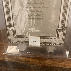 LILLIAN ROSE White CARVED Wedding Unity PILLAR CANDLE & Unity Candles NEW IN BOX