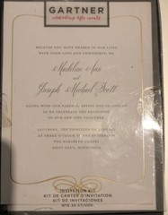 Gold Foil Filagree Invitations Gartner Studios 25 count with envelopes (12627)