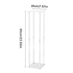 VEVOR 10PCS 23.6inch Tall Wedding Column Flower Stand Display Rack Acrylic