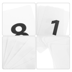 10 Pcs Restaurant Digital Table Number Cards Number Cards Desk