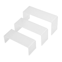 Three Piece Acrylic Display Stand Perfect for Showcasing Jewelry with Ease