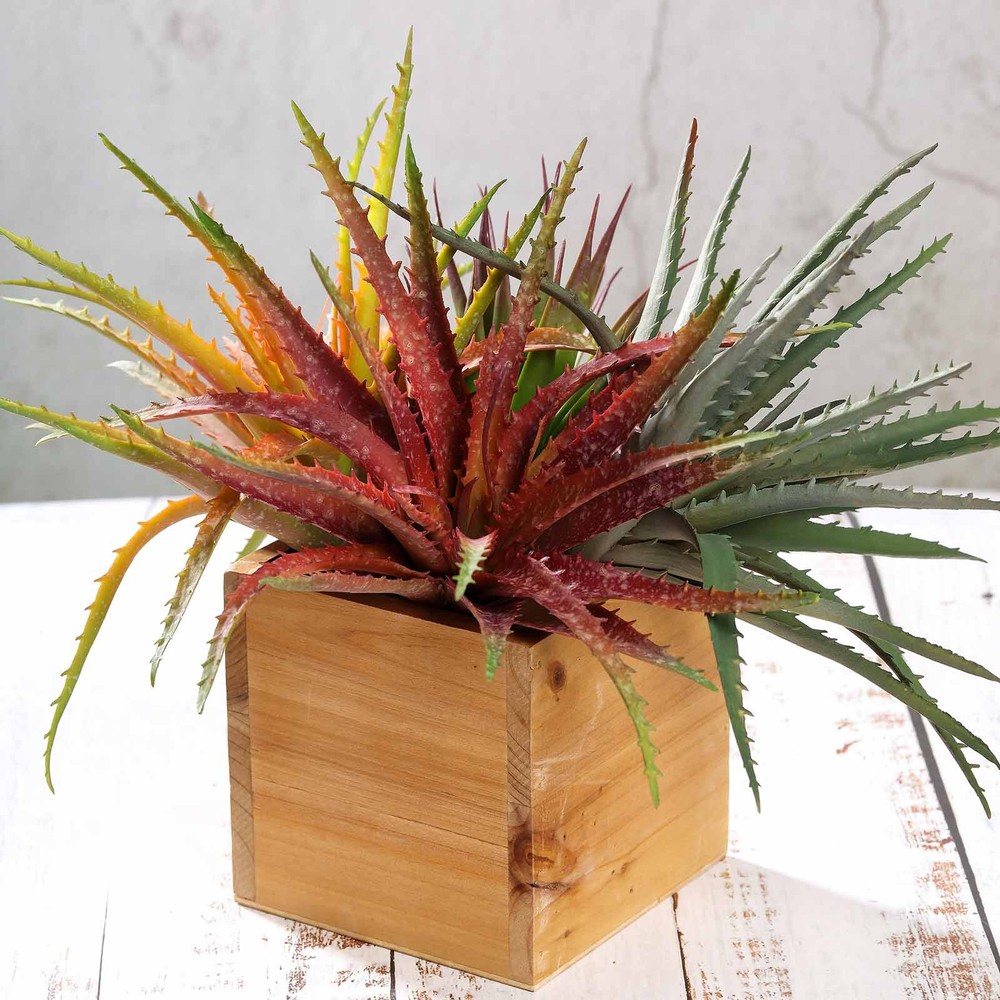 3 Green 12″ Assorted Faux Aloe Succulent Sprays Stems Wedding Party Centerpieces