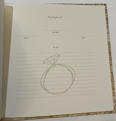 Rag & Bone Bindery Hand bound 34 Page Wedding Journal
