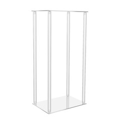 10 Pcs Acrylic Flower Stand Wedding Centerpiece Tall Vase Bouquet Backdrop Vase