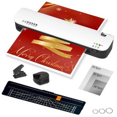 13″ Thermal Laminator, A3/A4 Anti-Jam Laminating Kit, 6-in-1 Multifunctional …