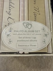 Wedding Photo Album Set New In Wrap 7x6x5”