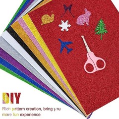 20 Sheets Black Glitter Cardstock 8.5 x 11 Inches, Heavyweight 250gsm Premium…