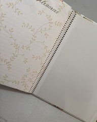 HALLMARK Wedding Keepsake Album Photos Records Floral Embossed *NOS