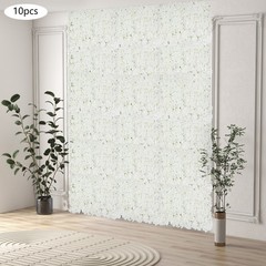 10Pcs Artificial Flower Wall Panel Realistic Flowers Board Wedding Party Decor