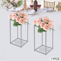 11pcs Flower Stand Wedding Decor Flower Holder Square Base Wedding Display Rack
