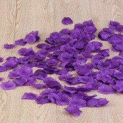 1000pcs Silk Rose Petals Decorations for Wedding Party (Purple)