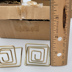 Mini Geometric Place Card Holders Set of 75 Weddings Parties Gold Tone Modern