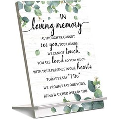 Memorial Table Sign for Wedding, Wedding Wooden Decorations for Fresh