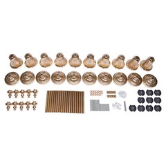 10Pcs Trumpet Vase Wedding Centerpiece Flower Stand Vintage Metal Flowers Decor