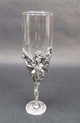 Fairy Champagne Flute Wedding Toasting Glass Wine Goblet B