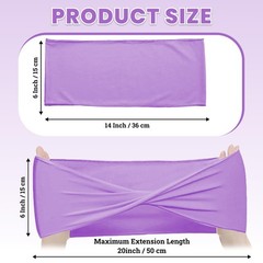 Mds Pack Of 50 Spandex Chair Sashes Bows Elastic Stretch Dining Chair Bands