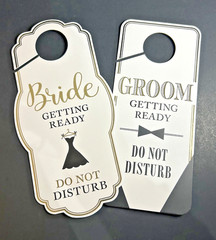 Lillian Rose Gold Wedding Door Hangers for Guests and more Set Of 15 NEW