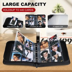 Photocards Binder, 4 Pocket 440 Card Collection Binder, Album Photocard Holde…