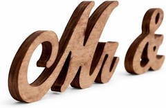 Mr and Mrs Sign for Wedding Table Decor, Mr & Mrs Wooden Signs, Rustic Weddin…