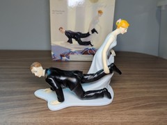 WeddingStar Escaping Groom Porcelain Wedding Cake Topper Bride Groom NEW in Box