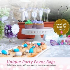10 Colors Organza Drawstring Gift Bags for Jewelry Party Wedding Multicolor