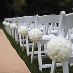 Hydrangea Kissing Balls, Wedding, Home Decor, Faux Floral Accessories, 3 Pieces