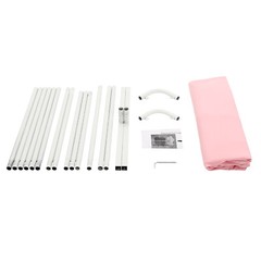 1.5*2m Wedding Backdrop Stand White, Pink Frame for Ceremony Decorations