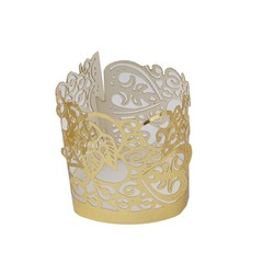 40 pcs Laser Cut Votive Candle Holder Wraps Wedding Centerpieces Decorations