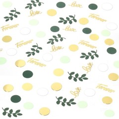 Greenery Wedding Table Confetti,Bridal Shower Decorations,Sage Green Love Con…