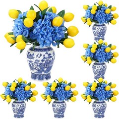 6pcs Capri Theme Party Decorations – Amalfi Coast Centerpieces, 28.3″ Blue Hydra