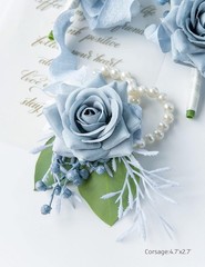 Wrist Corsage Wristlet and Boutonniere Set for Wedding Bridesmaid Mother Gran…