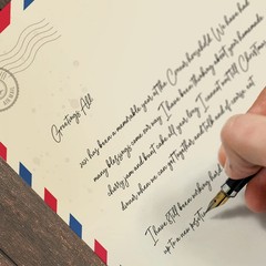 Vintage Air Mail Letterhead / 50 Sheets 8.5″ x x 11″,