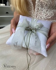 Ring bearer pillow White and Sage green wedding, Personalized, Wedding pillow