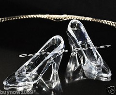 24 FILLABLE CINDERELLA CLEAR SLIPPERS WEDDING FAVORS QUINCEANERA PARTY FAVORS