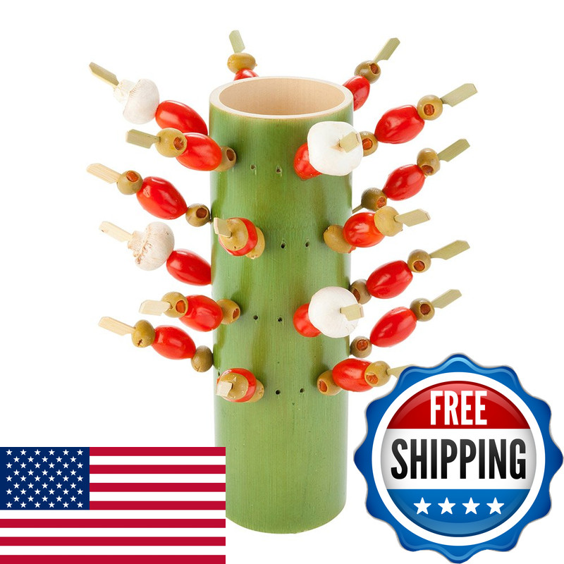 Restaurantware Eco Friendly Bamboo Skewer Holder – Tree Trunk Design 12 Inch 72