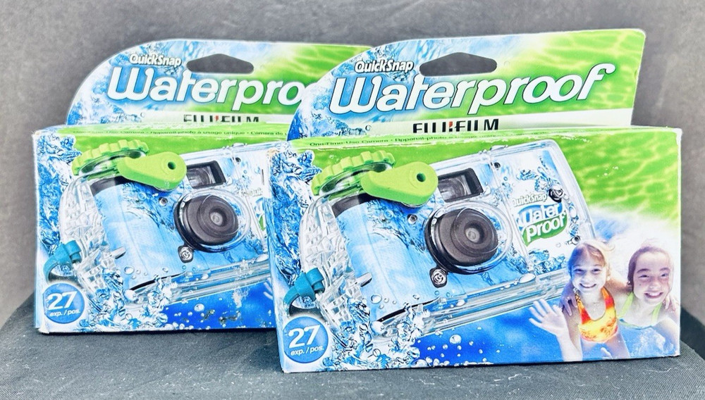 Fujifilm QuickSnap Waterproof Camera Exp 10/2014 NIB Qty 2