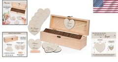 Natural Wood Guest Book Alternative for Weddings, Showers, and Anniversaries