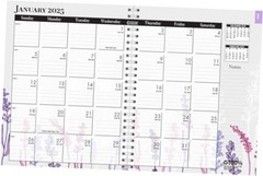 2025 Weekly and Monthly Calendar Wildflower, 8.5 x 11 8.5 x 11 inches Planner